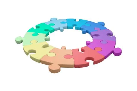 Jigsaw puzzle Stock Illustration