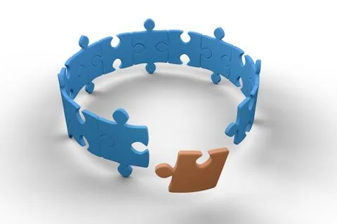 Jigsaw puzzle Stockillustratie