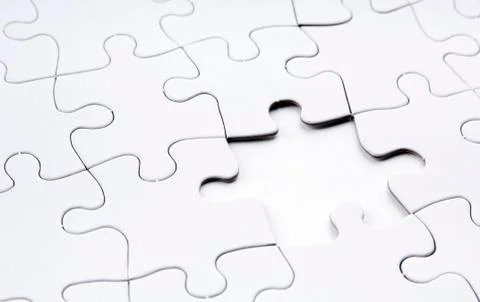 Jigsaw puzzle missing piece Stock Photos
