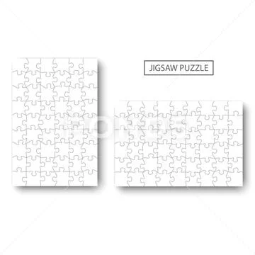 Jigsaw Puzzle Template Vector Art, Icons, and Graphics for Free