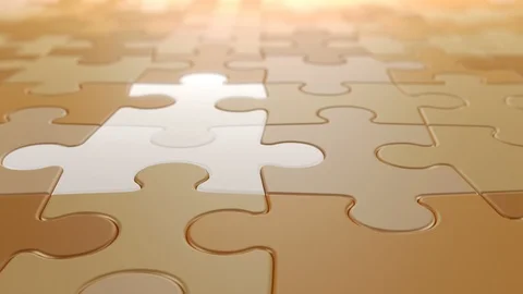 Jigsaw Puzzle Moving Background Stock Footage 111429095