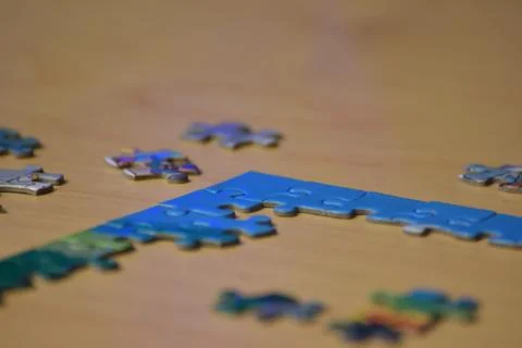 Jigsaw puzzle Stock Photos