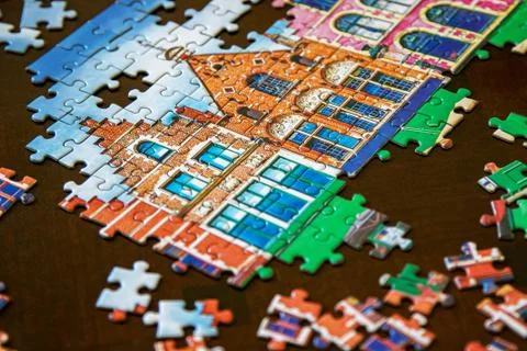 Jigsaw puzzle Stock Photos