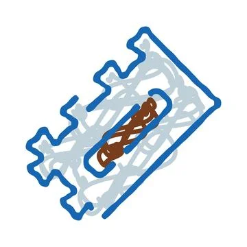 Jigsaw puzzle piece with tangled threads concept 스톡 일러스트