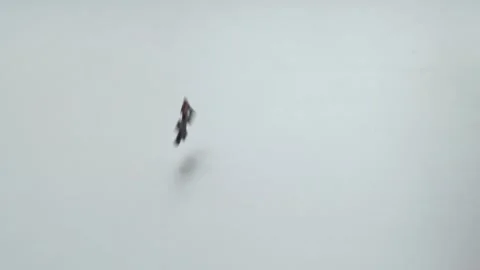 Jigsaw puzzle pieces falling down in slow motion. Stock Footage 130905532