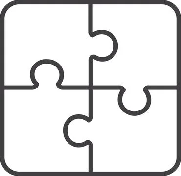 Jigsaw Puzzle Solution Stock Illustration