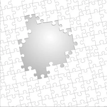Jigsaw puzzle template Stock Illustration
