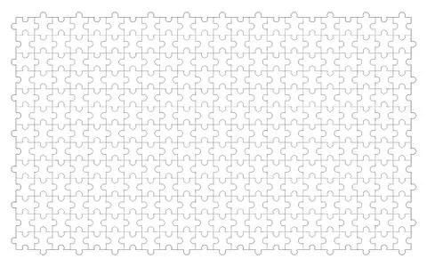 Jigsaw puzzle template outline, pattern texture in strategy and solution busi 写真素材