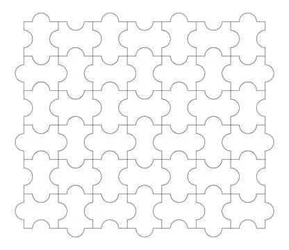 Jigsaw puzzle texture background with connected pieces Stock Illustration
