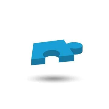 Jigsaw puzzle vector icon Stock Illustration