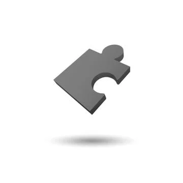 Jigsaw puzzle vector icon Stock Illustration