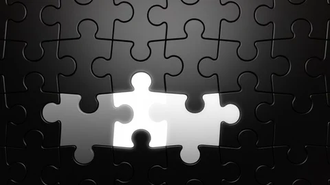 Jigsaw Puzzle Vertical Moving Background Stock Footage 111427452