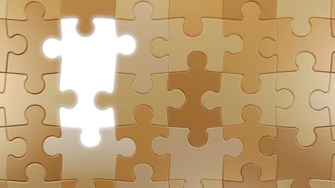 Jigsaw Puzzle Vertical Moving Background Stock Footage 111429024