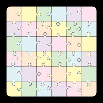 Jigsaw puzzle.Vector illustration. 스톡 일러스트
