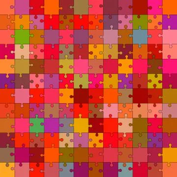 Jigsaw puzzle.Vector illustration. Stock Illustration