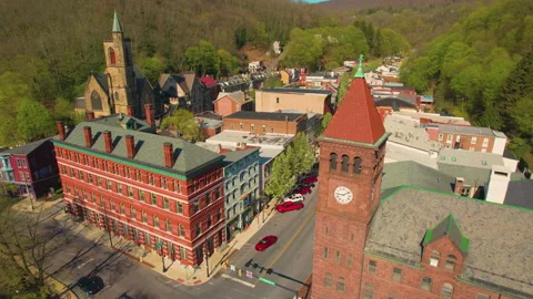 Jim Thorpe County Courthouse Vídeos de archivo 195041341