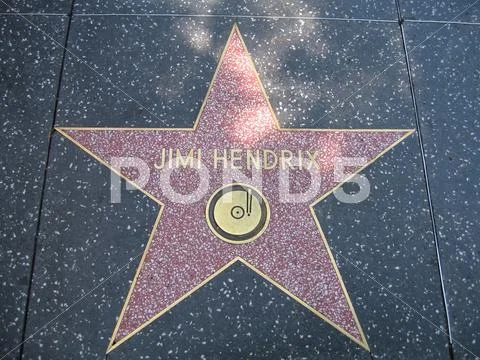 Jimi Hendrix Star Stock Photos