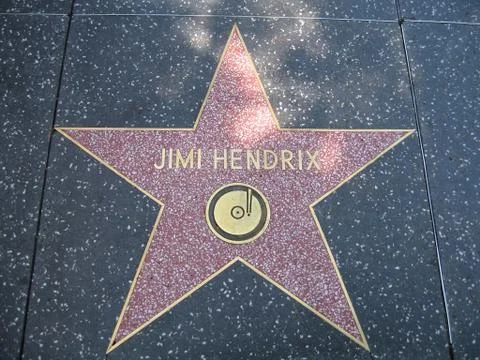 Jimi Hendrix Star Stock Photos