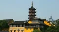Jiming Temple Nanjing Architecture Chinese Pagoda Buddhist Religious House Day HD Footage