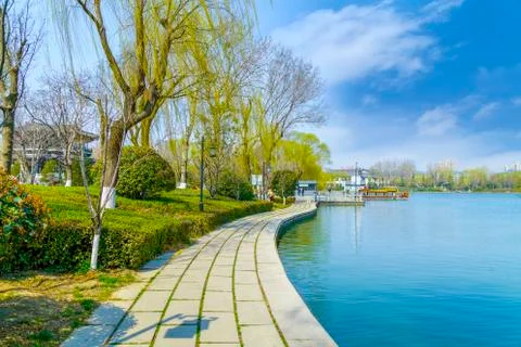 Jinan Daming Lake Stock Photos