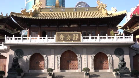 Jing'an temple Taiwan Video stock 134147920