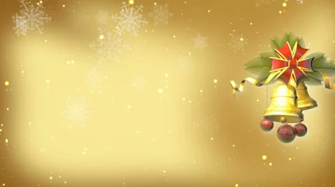 Jingle bell with snowflake drop down Video stock 49641063