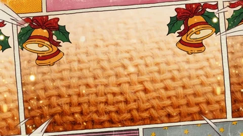 Jingle Bells with Comic Book Border Stock Footage 301668187