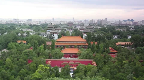 Jingshan park at daytime HD. Stock-Footage 40477376