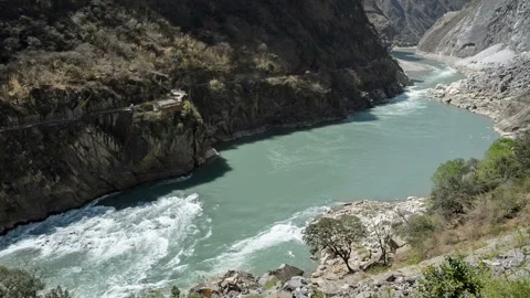 Jinsha River Stockbeeldmateriaal 85798260