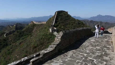 Jinshanling Section of the Great Wall of China Stock Footage 170562835