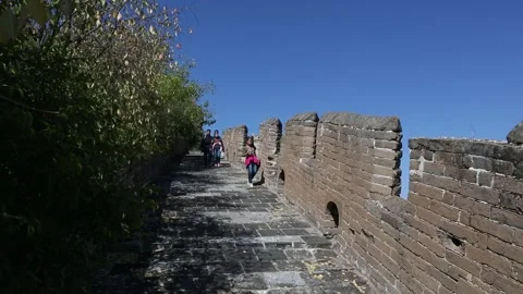 Jinshanling Section of the Great Wall of China Stock Footage 170614040
