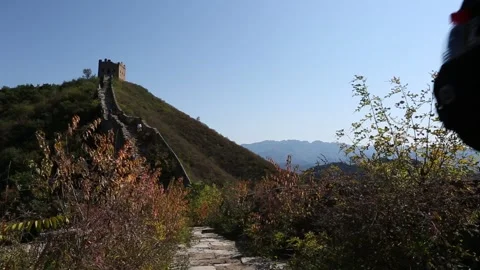 Jinshanling Section of the Great Wall of China Stock Footage 170624073