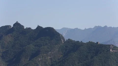 Jinshanling Section of the Great Wall of China Stock Footage 170633076