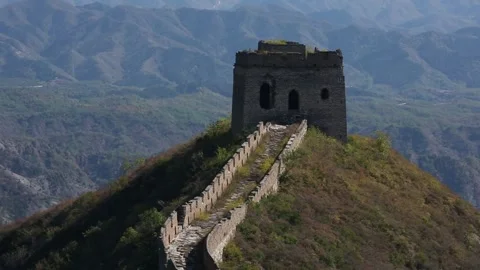 Jinshanling Section of the Great Wall of China Stock Footage 170634652