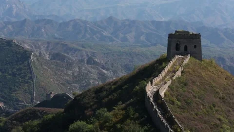 Jinshanling Section of the Great Wall of China Stock Footage 170634730