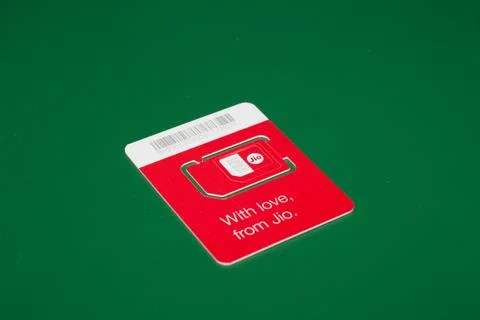 Jio SIM With Every JioFi or 4G Smartphone Background for text Stock Photos