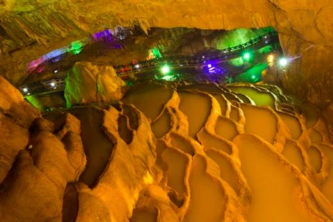 Jiuxiang cave Stock Photos