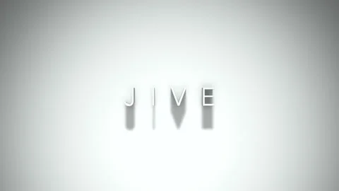 Jive 3D title animation with shadows on a white background Stock Footage 297384199