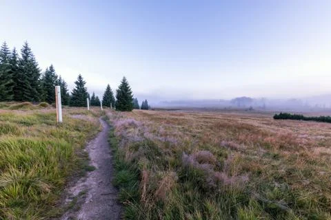 The Jizerka settlement in the Jizerske hory Stock Photos