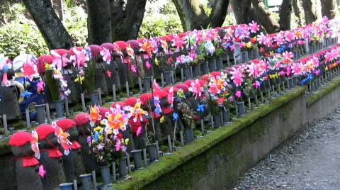 Jizo statues Stock-Footage 360534