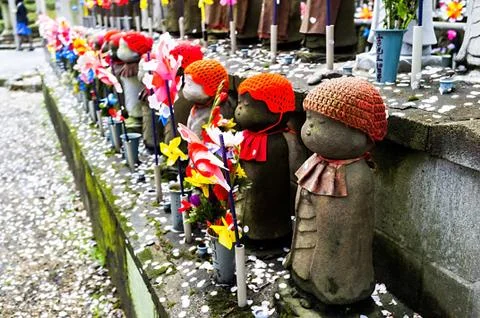 Jizo statues Stock Photos