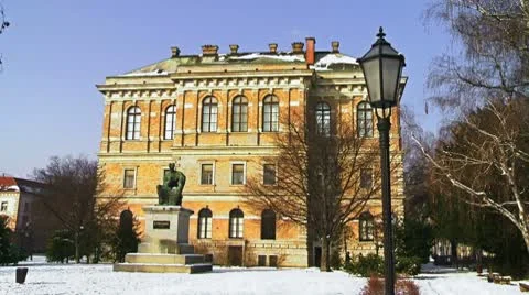 J.J.Strossmayer square in Zagreb Stock-Footage 10749726