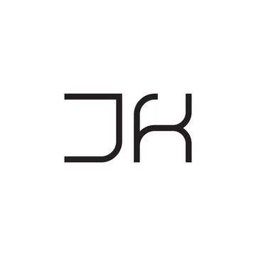 Jk initial letter vector logo icon 스톡 일러스트