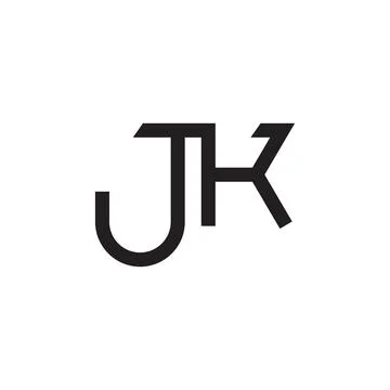 Jk initial letter vector logo Stock Illustration
