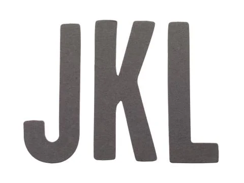 Jkl letters Stock Photos