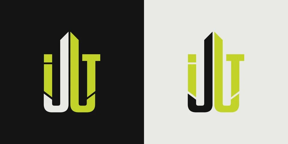 JL, IT logo, monogram, vector Stock Illustration