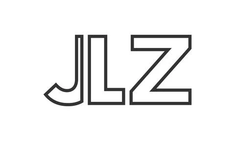 JLZ logo design template with strong and modern bold text. Initial based ve.. Stock Illustration