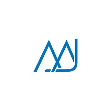 JM MJ Letter monogram Initial Logo Design Template Vector Illustration. JM .. Stock Illustration