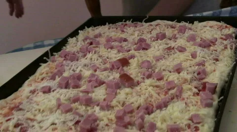 Jm035-pizza toppings Vídeos de archivo 65178