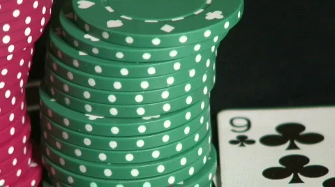 Jm063-Poker Chips Stock Footage 66439